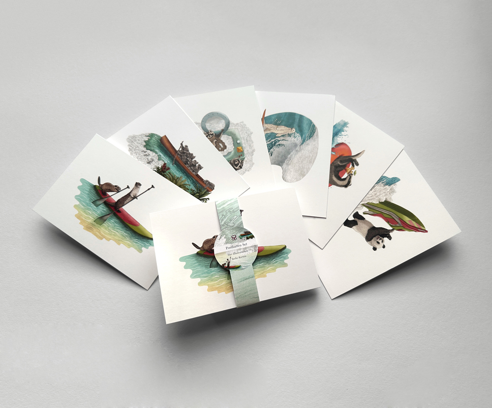 Sinas Herzfarben · Malerei & Illustrierte Grußkarten