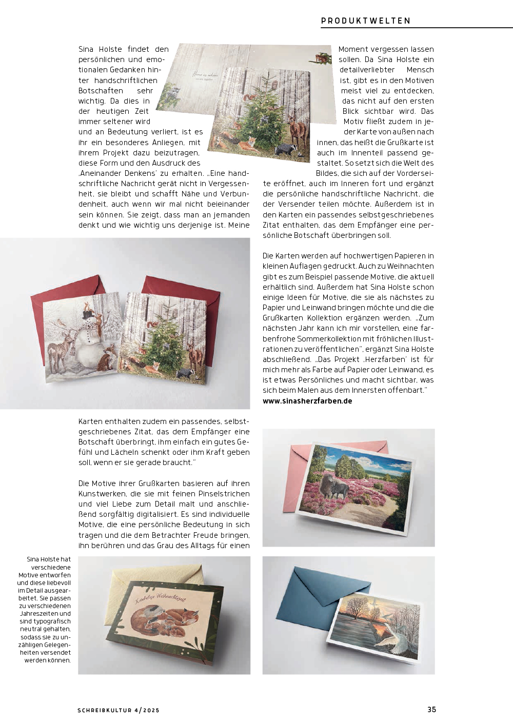 Sinas Herzfarben · Malerei & Illustrierte Grußkarten