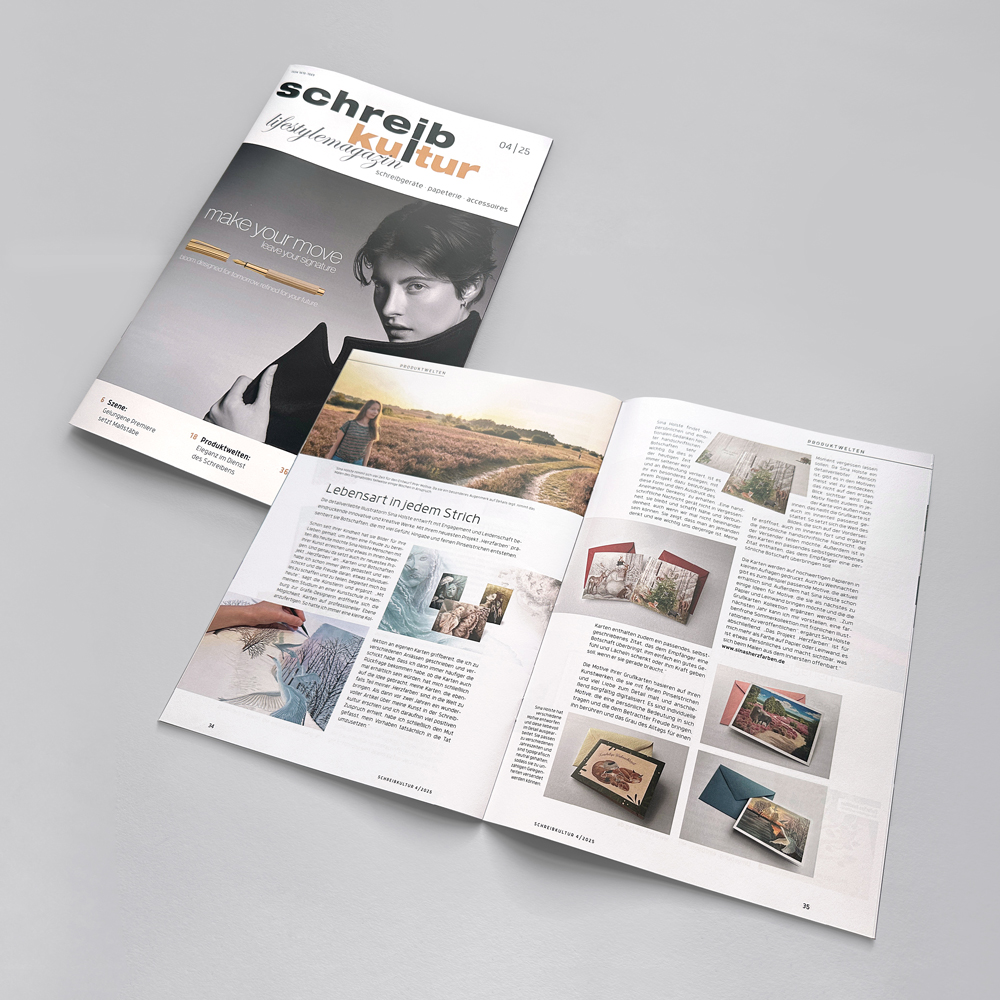 Sinas Herzfarben · Malerei & Illustrierte Grußkarten